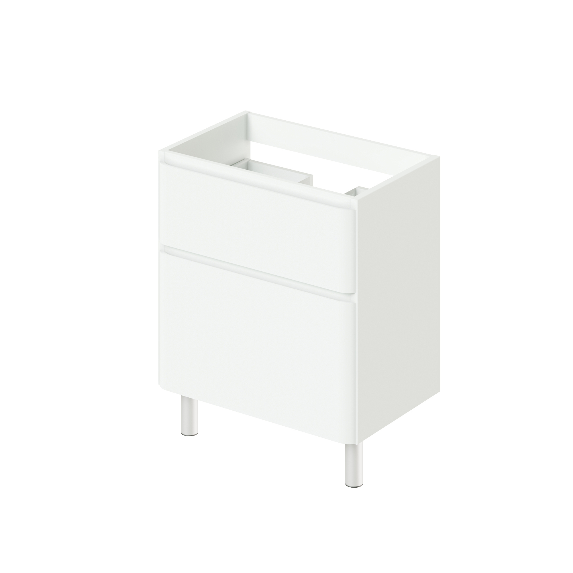 Изображение товара Тумба под раковину напольная Итана Roberto 70см цвет эмаль белый глянец