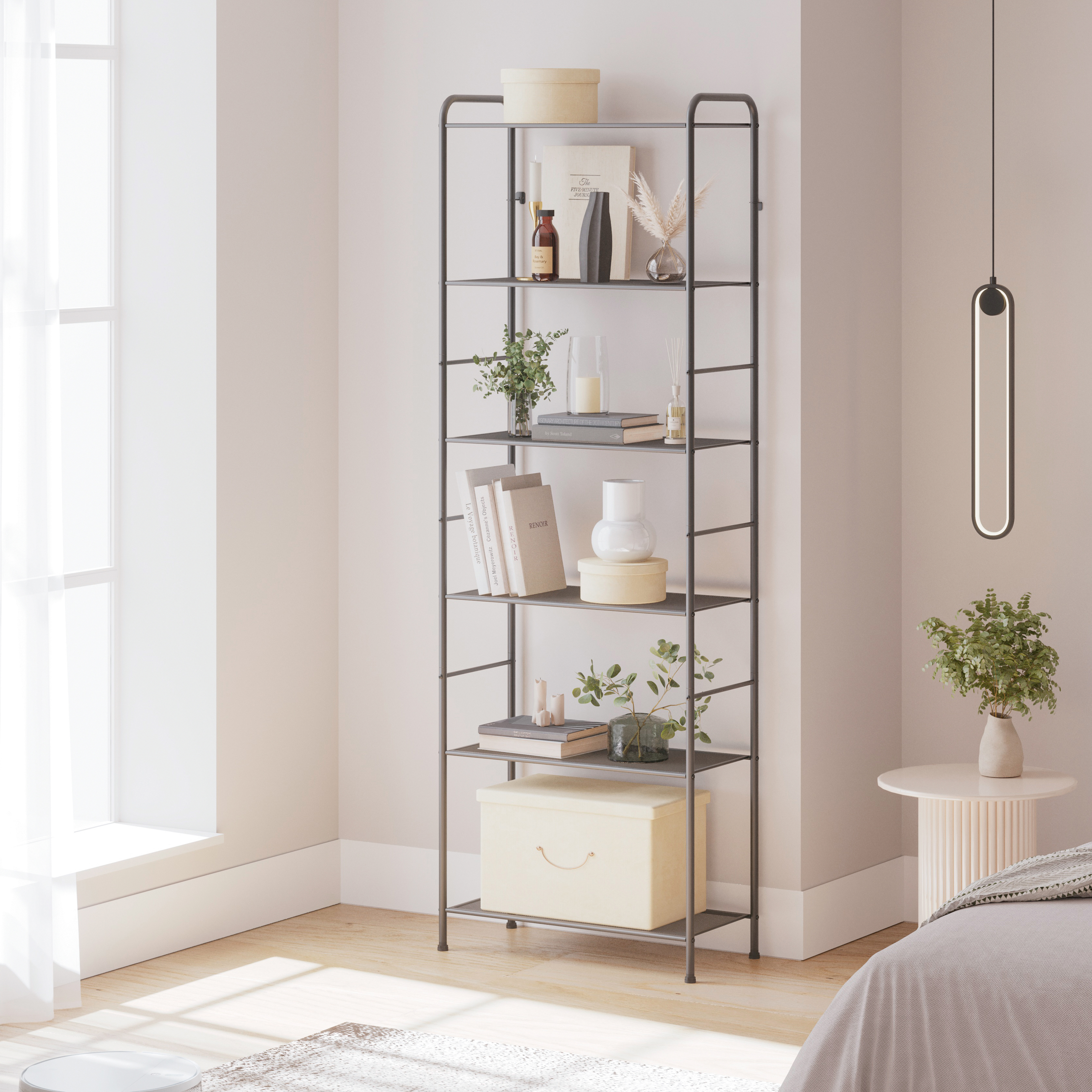 Изображение товара Стеллаж с полками Зми 66x191x31 см нагрузка до 8 кг металл цвет графит