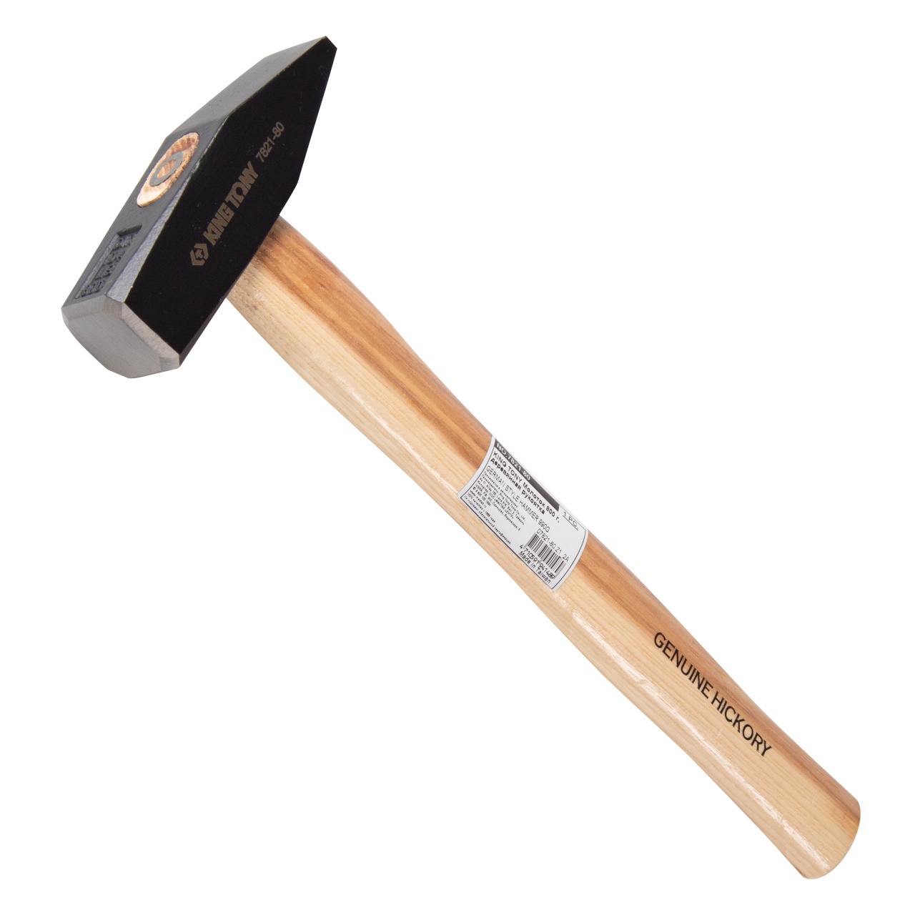 Изображение товара Молоток слесарный King Tony 7821-80 с деревянной рукоятью 800 гр