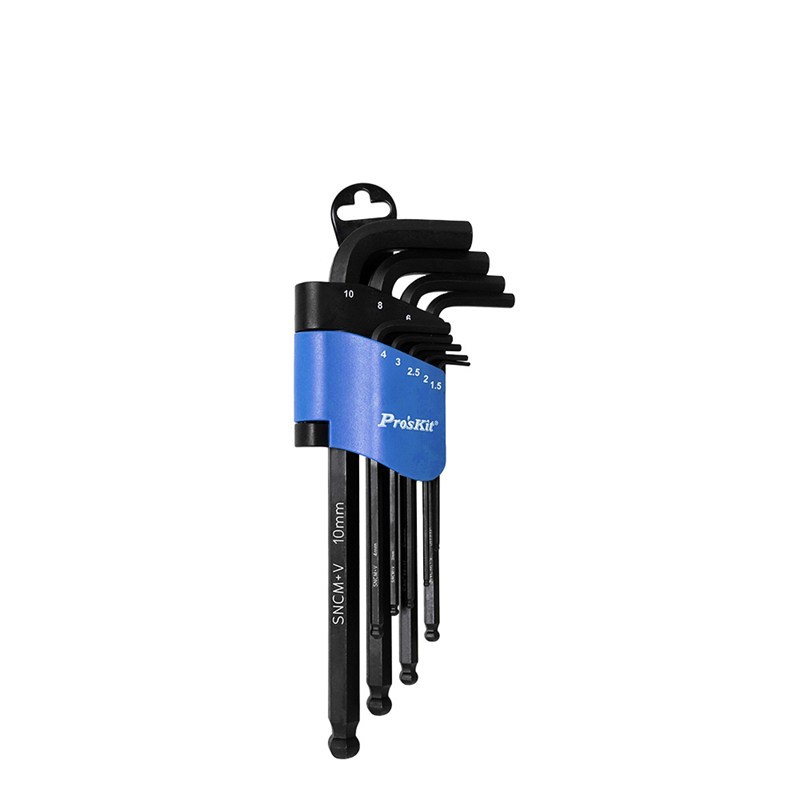 Изображение товара Набор ключей имбусовых шестигранных ProsKit 8PK-028, 9 шт, 1.5-10 мм
