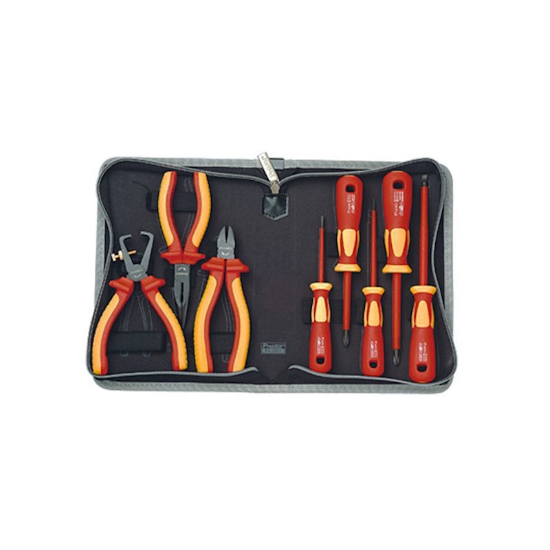 Изображение товара Набор инструментов Proskit PK-2801 с изолированными рукоятками 8 шт кейс Тайвань
