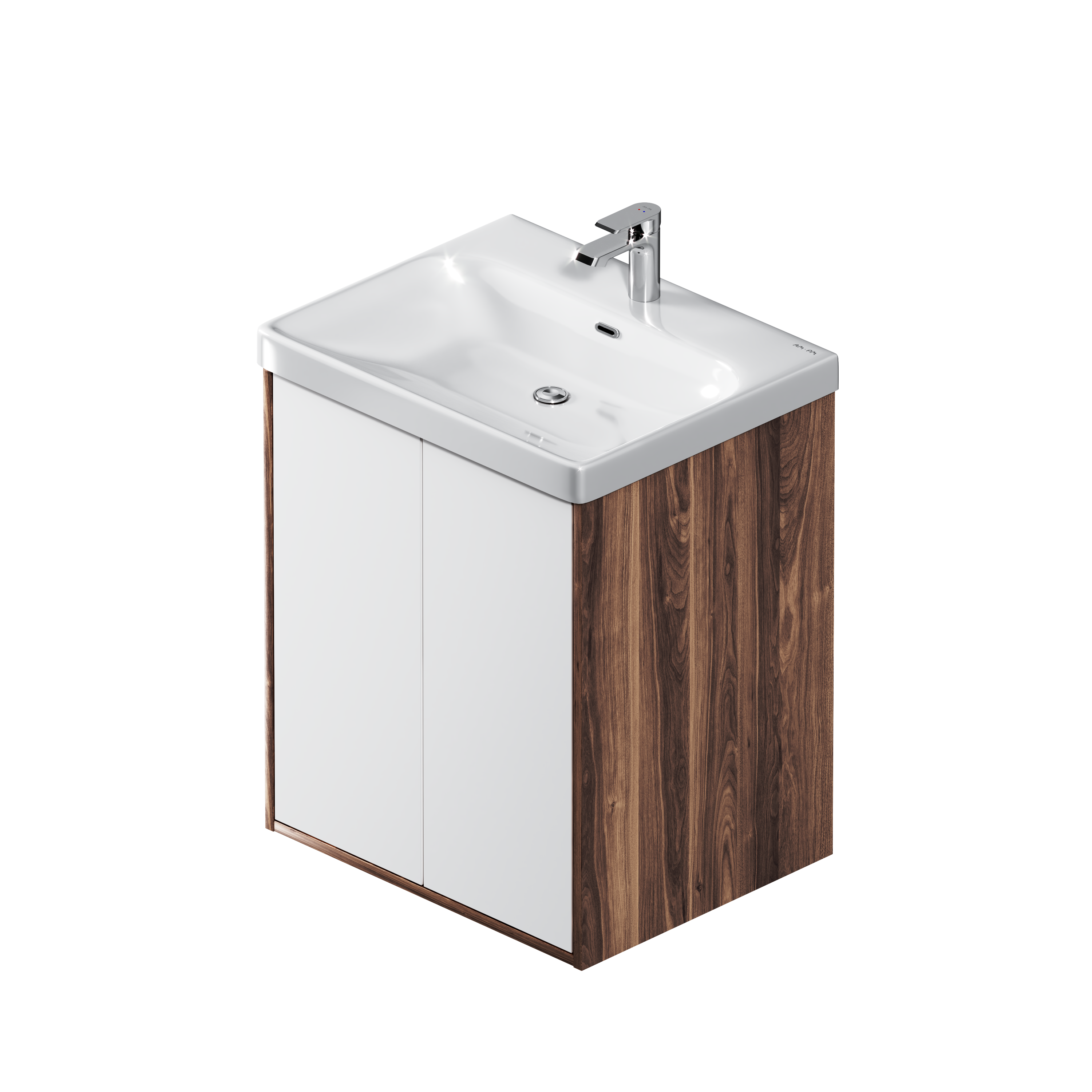 Изображение товара Тумба под раковину AM.PM Stern напольная 60 см белый орех для ванной комнаты