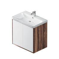 Изображение товара Тумба под раковину AM.PM Stern напольная 75 см цвет белый/орех