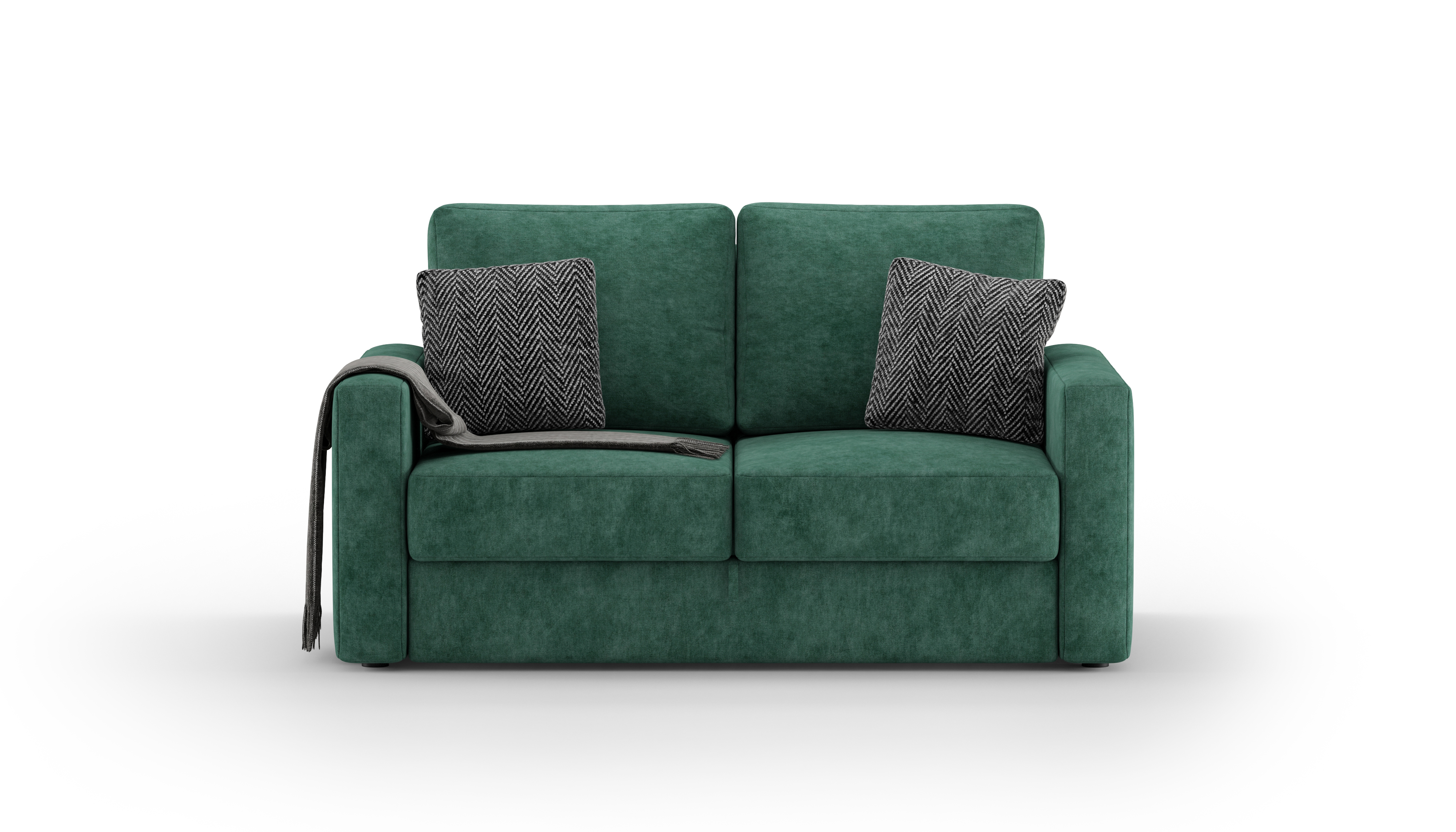 Изображение товара Диван раскладной Mebelroom Бруно Velvet Lux зеленый 170x85x110 см