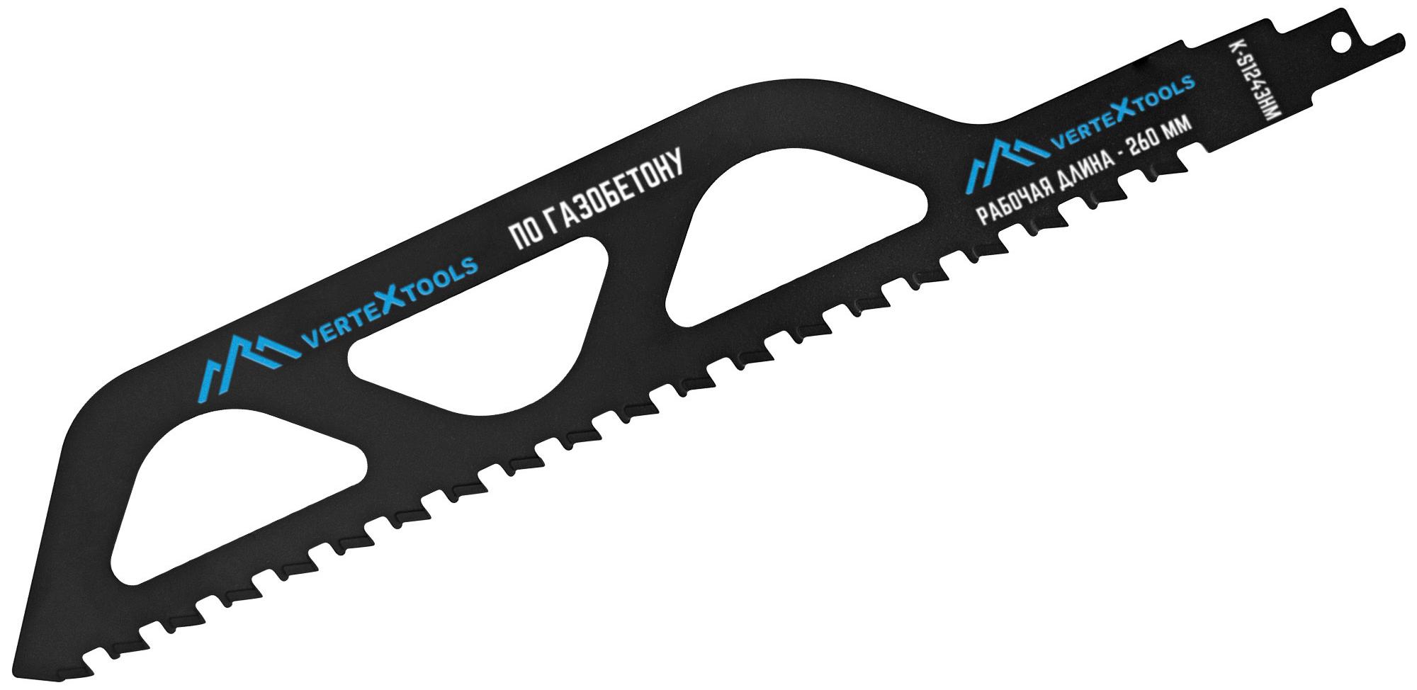 Изображение товара Полотно для сабельной пилы по газобетону Vertextools K-S1243HM 305 мм