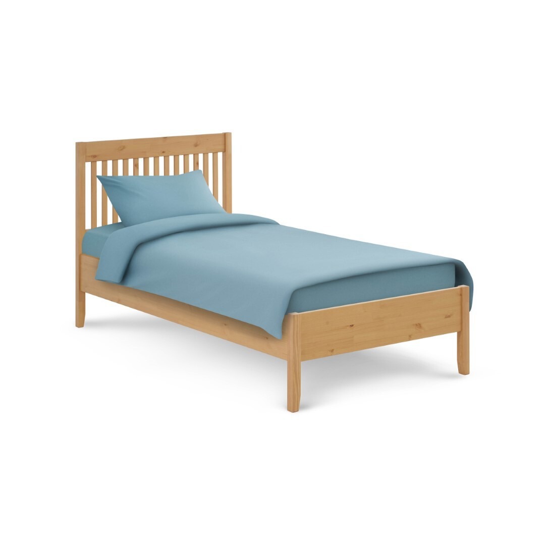 Изображение товара Кровать ИЛЕКСА из массива сосны 96.9x100.8x207.6 см светло-коричневая