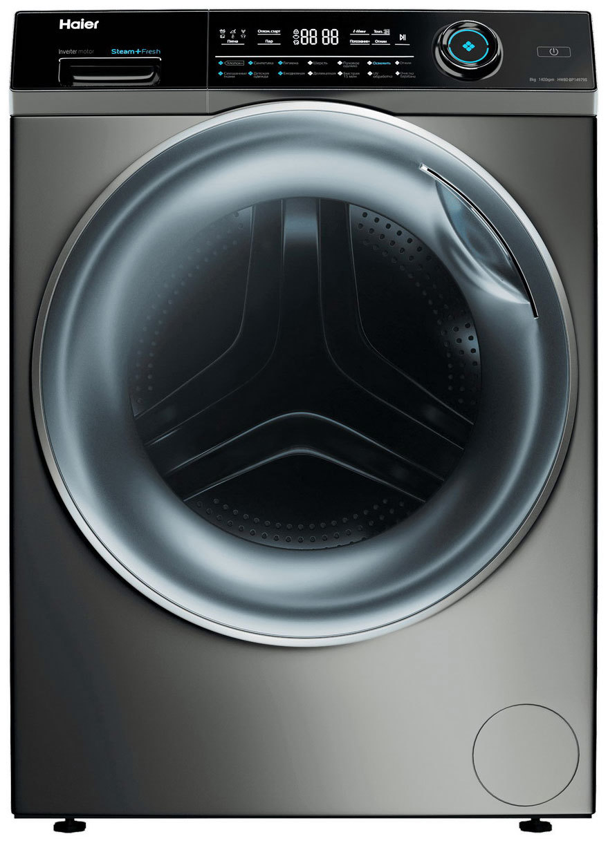 Изображение товара Стиральная машина Haier HW80-BP14979S 8 кг фронтальная с функцией пара