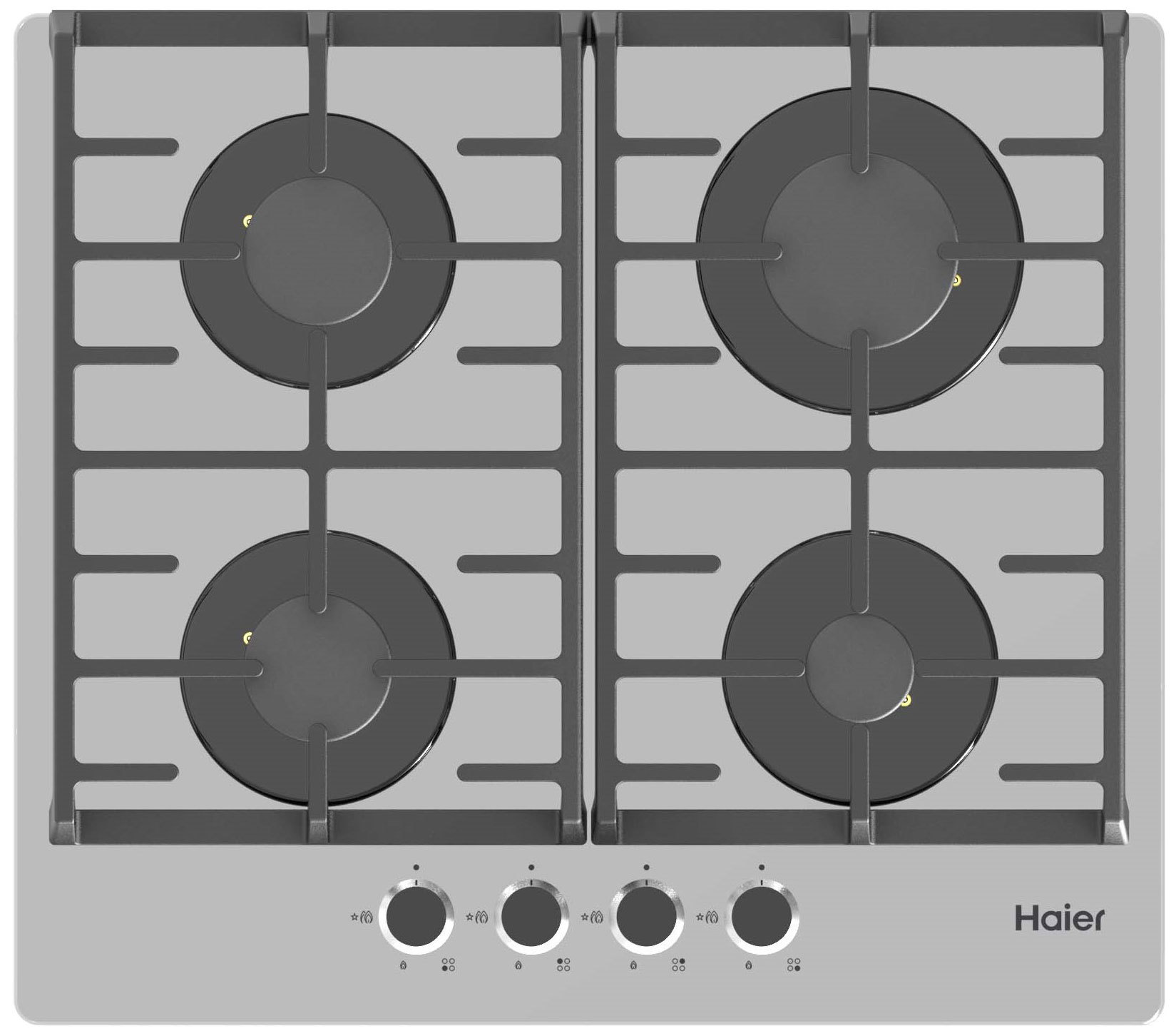 Изображение товара Газовая варочная панель Haier HHX-G64CNG 4 конфорки стильное решение