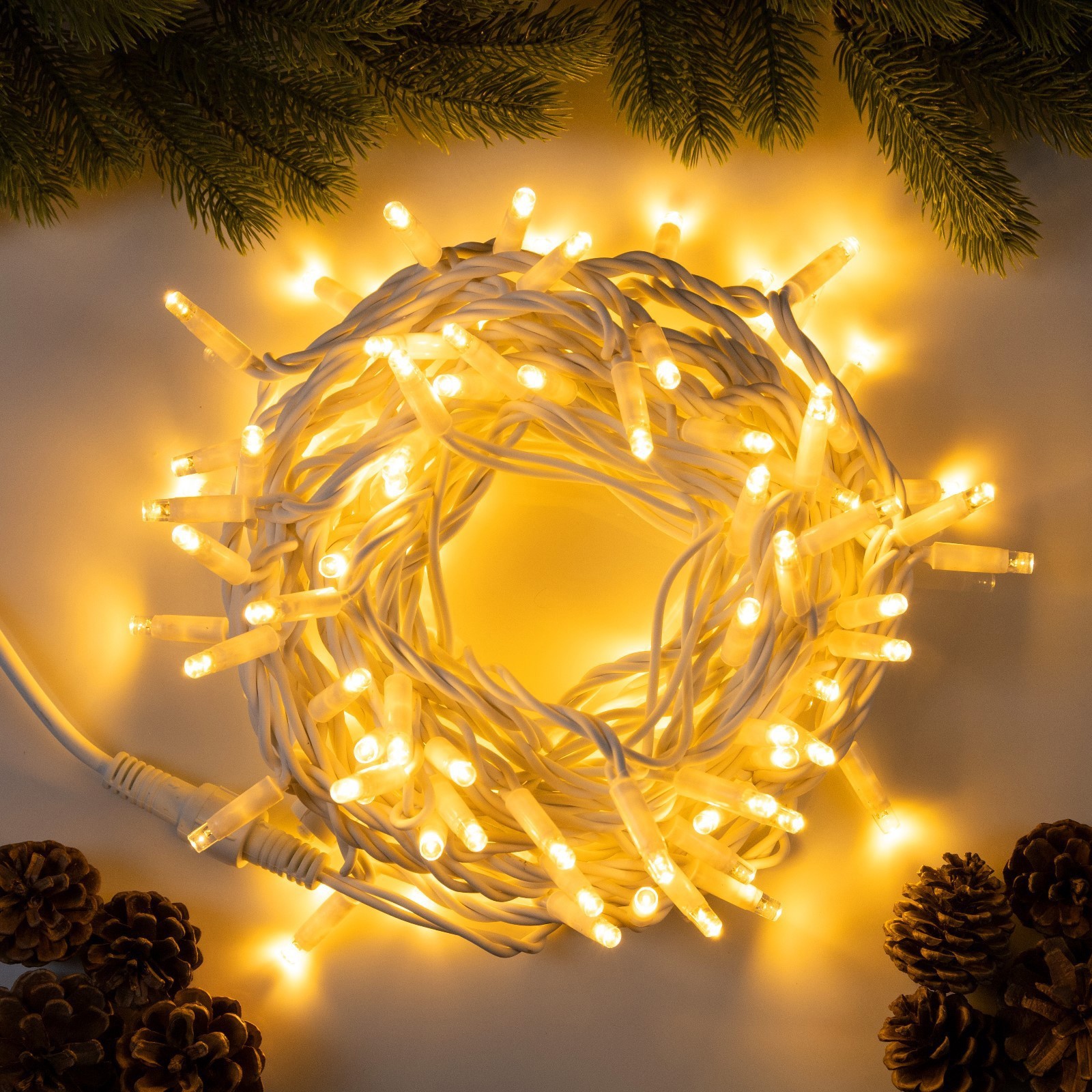 Изображение товара Электрогирлянда комнатная Luazon lighting 10 м 100 ламп LED IP65 для улицы и дома