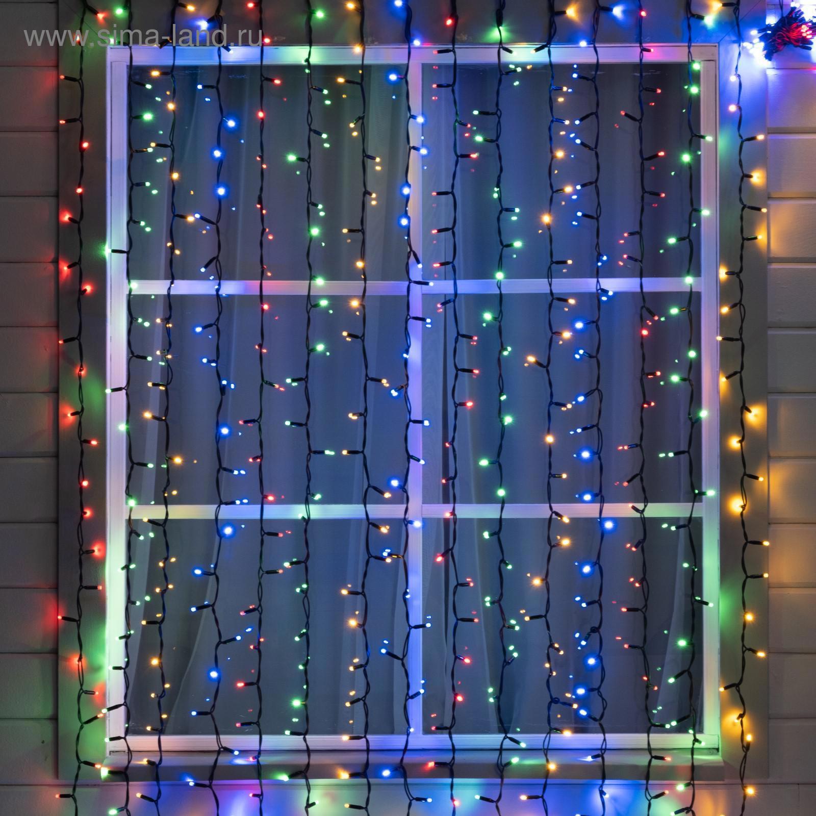 Изображение товара Электрогирлянда комнатная Luazon lighting 2 м 600 ламп IP65 мультиизменяющий режим