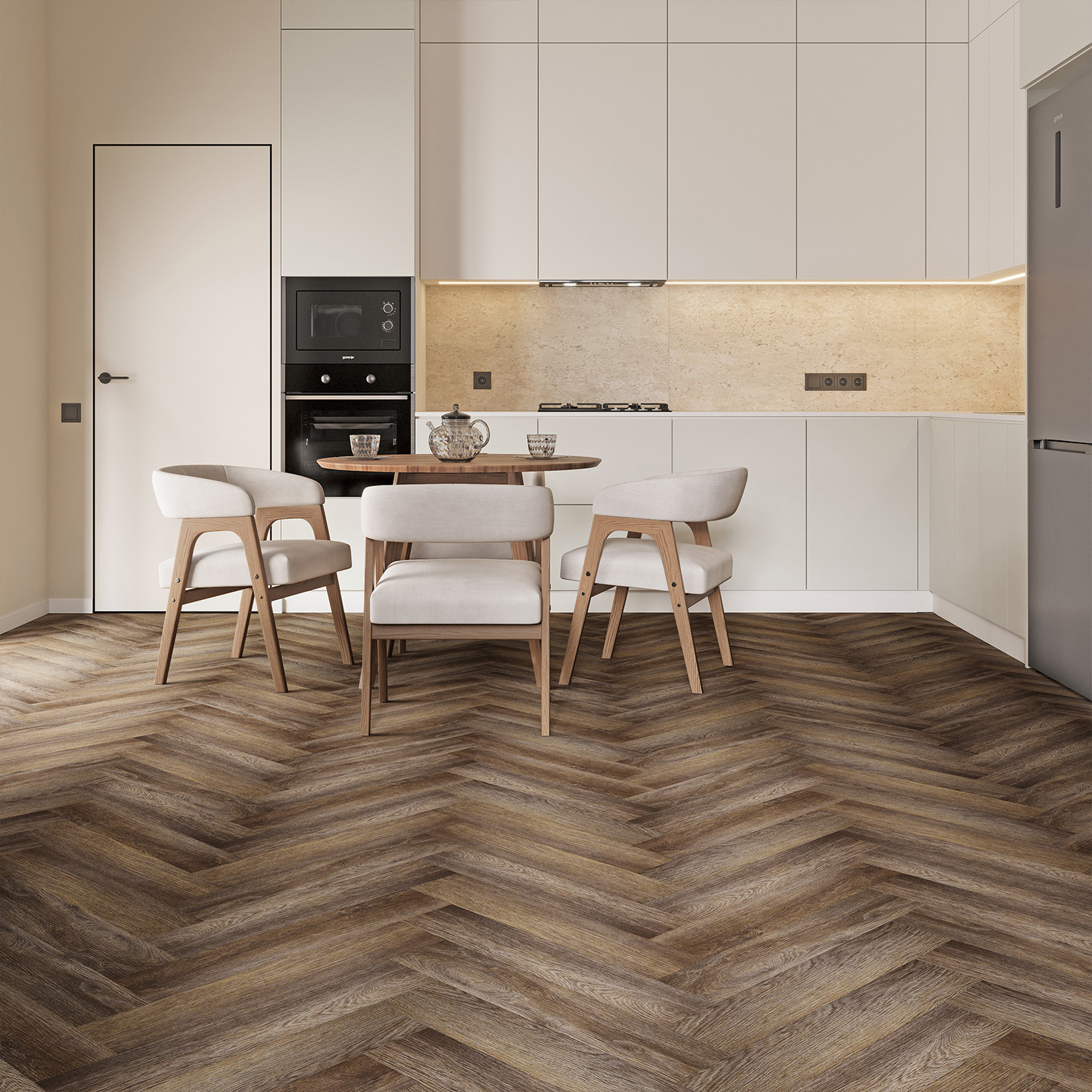 Изображение товара SPC плитка Floorwood Authentic Полночная мечта 43 класс влагостойкая еловая доска