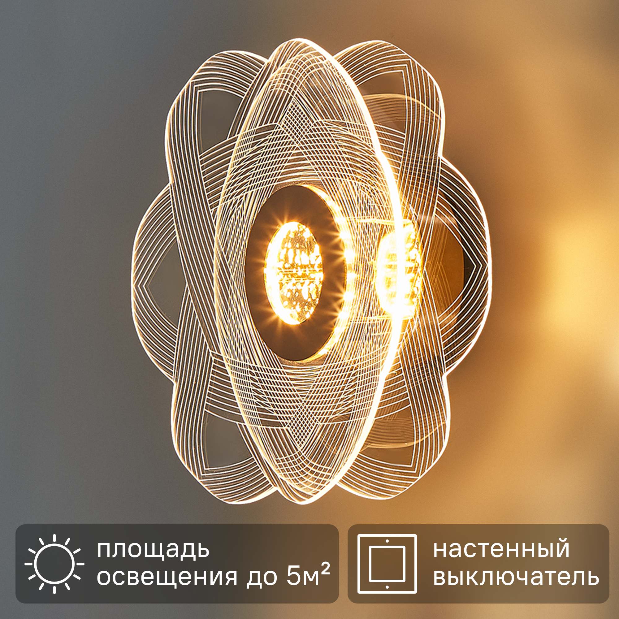 Изображение товара Настенный светильник светодиодный Конти 1 15 Вт