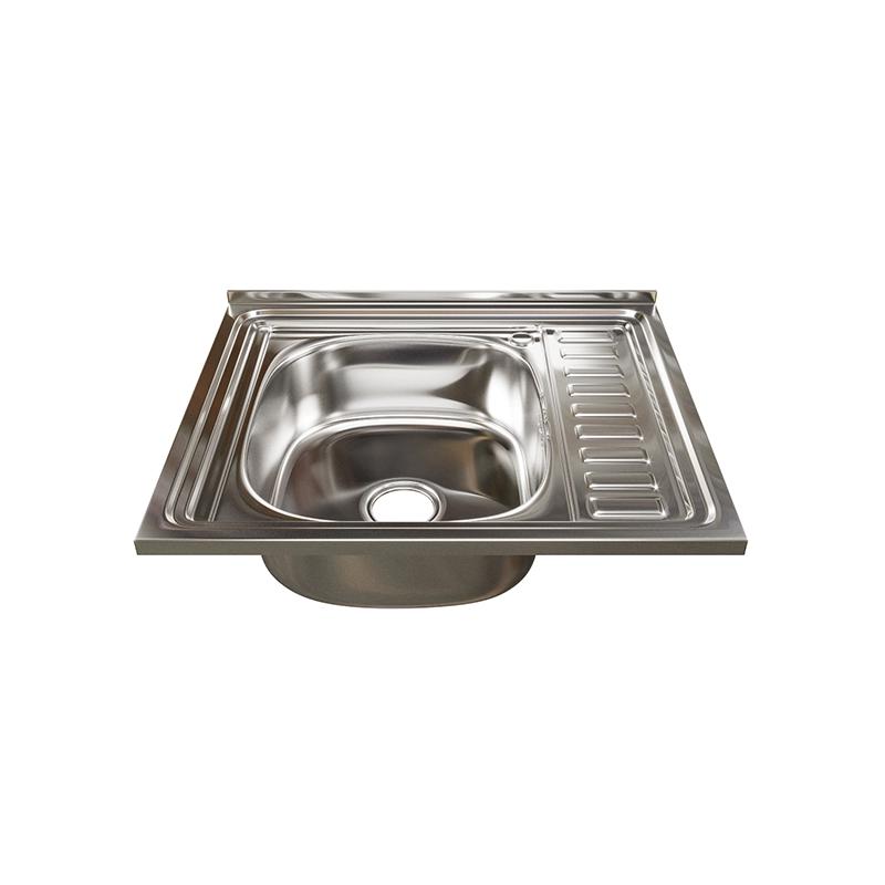 Изображение товара Мойка для кухни Tropfberg 50x60 см глубина чаши 18 см материал нержавеющая сталь цвет серый