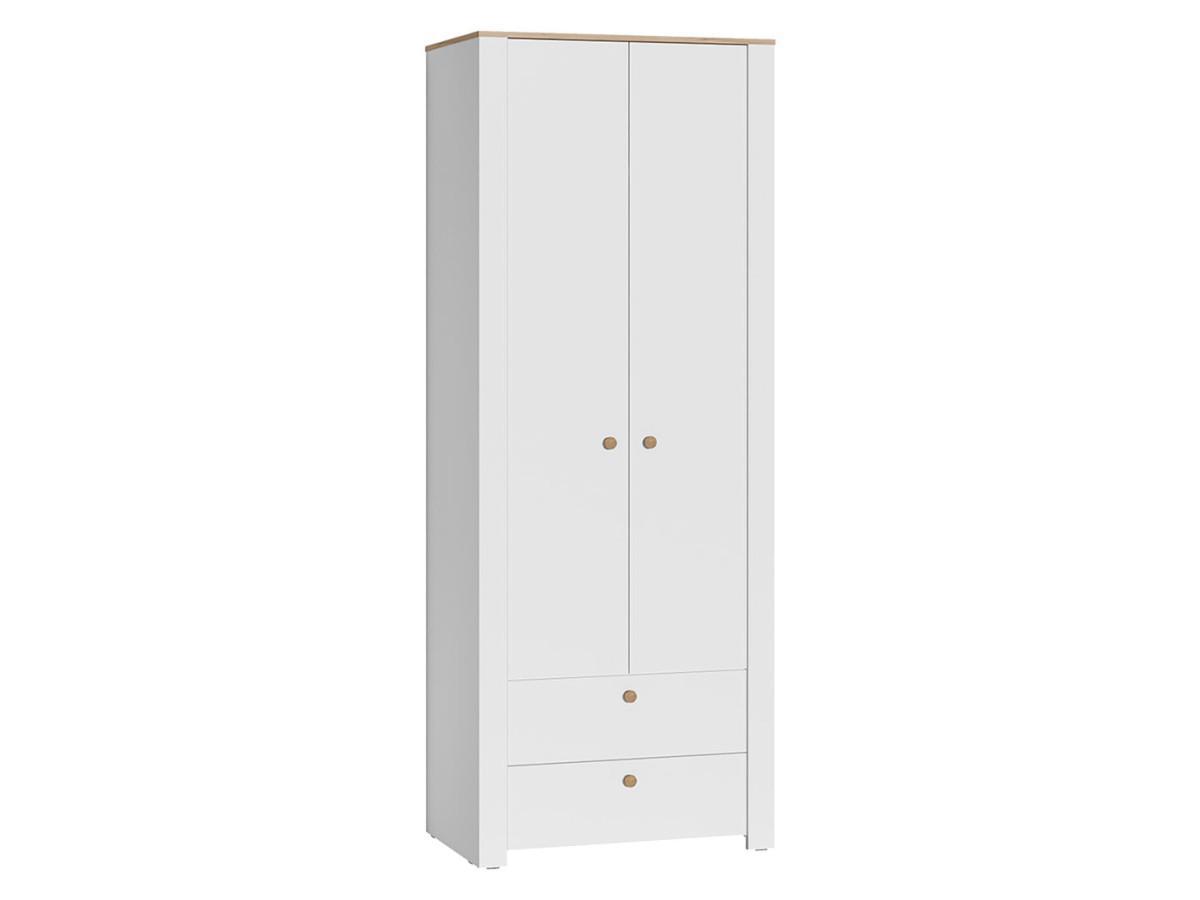 Изображение товара Детский шкаф распашной MOBI Джастин белый 86x225.7x54.8 см ЛДСП