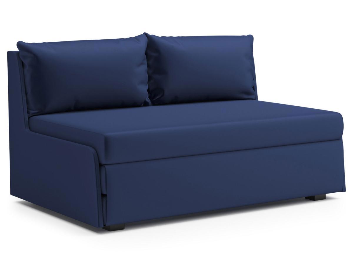 Изображение товара Диван Правила мебели Крафт раскладной с тканью 120x60x73 см темно-синий