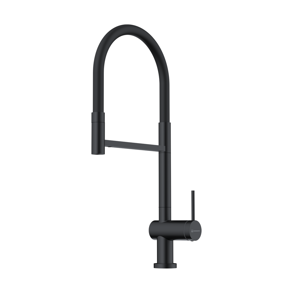 Изображение товара Смеситель для кухни OMOIKIRI Kanto 2 Plus-SB-GB с подключением фильтра и гибким изливом/кнопка струя-душ/графит/черный шланг