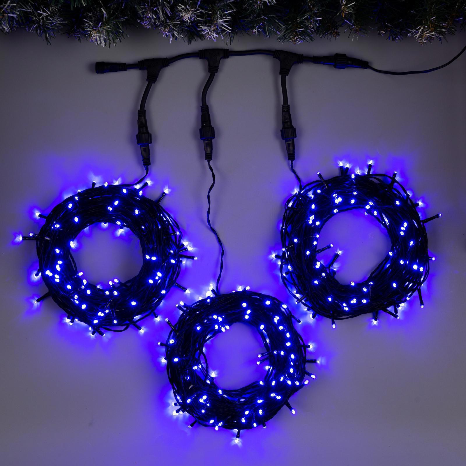 Изображение товара Электрогирлянда комнатная Luazon lighting 3 м 399 ламп 8 режимов IP65 синяя