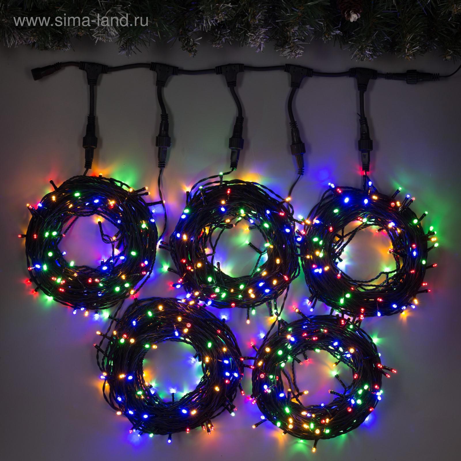 Изображение товара Электрогирлянда комнатная Luazon Lighting 5 м 665 LED IP44 мультичейзинг