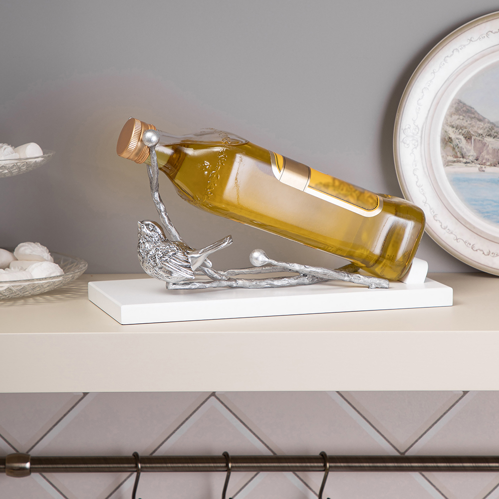 Изображение товара Подставка держатель Bogacho Терра для бутылок вина бутылочница белая