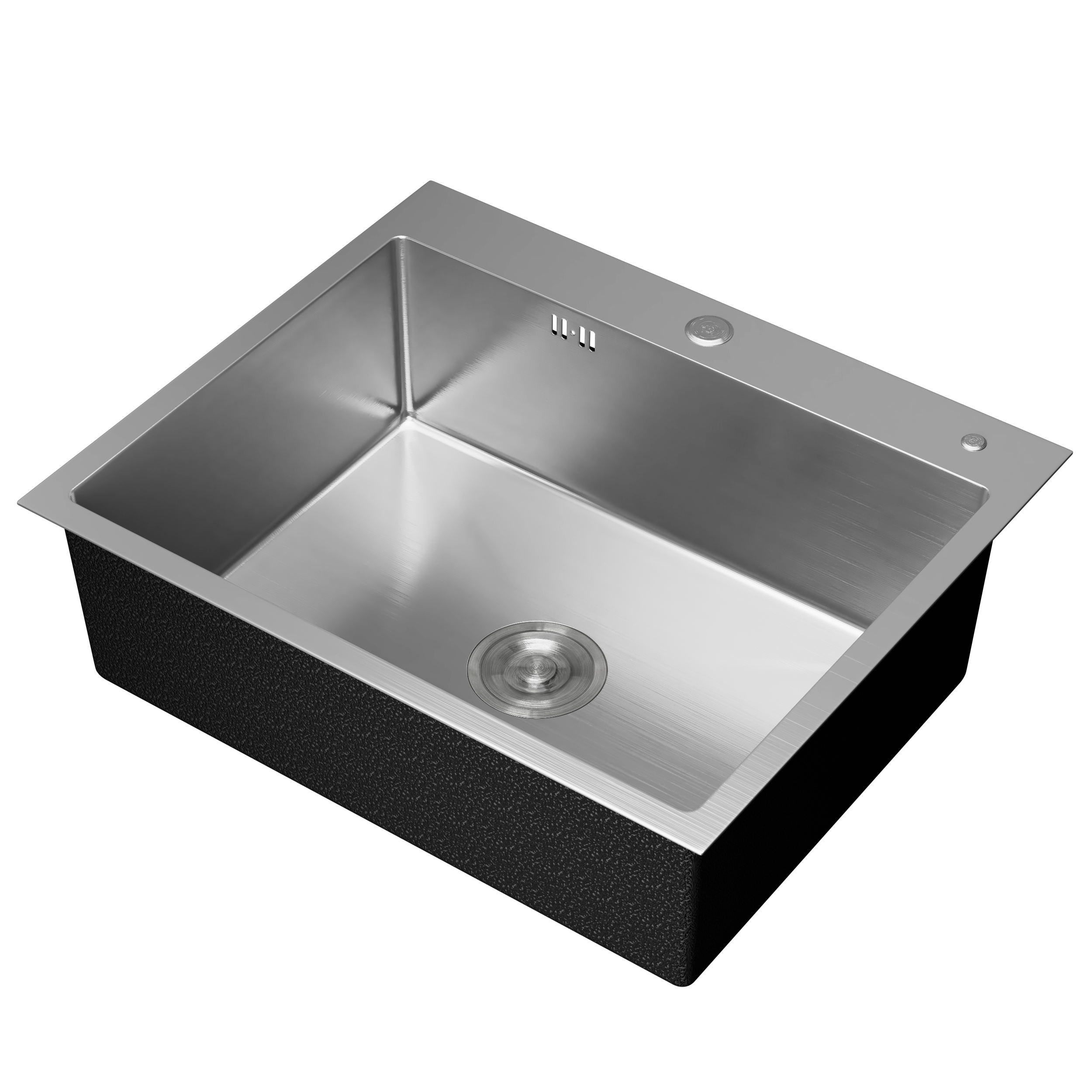 Изображение товара Мойка для кухни Bauedge KT6045S 45x60 см глубина чаши 19.5 см нержавеющая сталь цвет сатин
