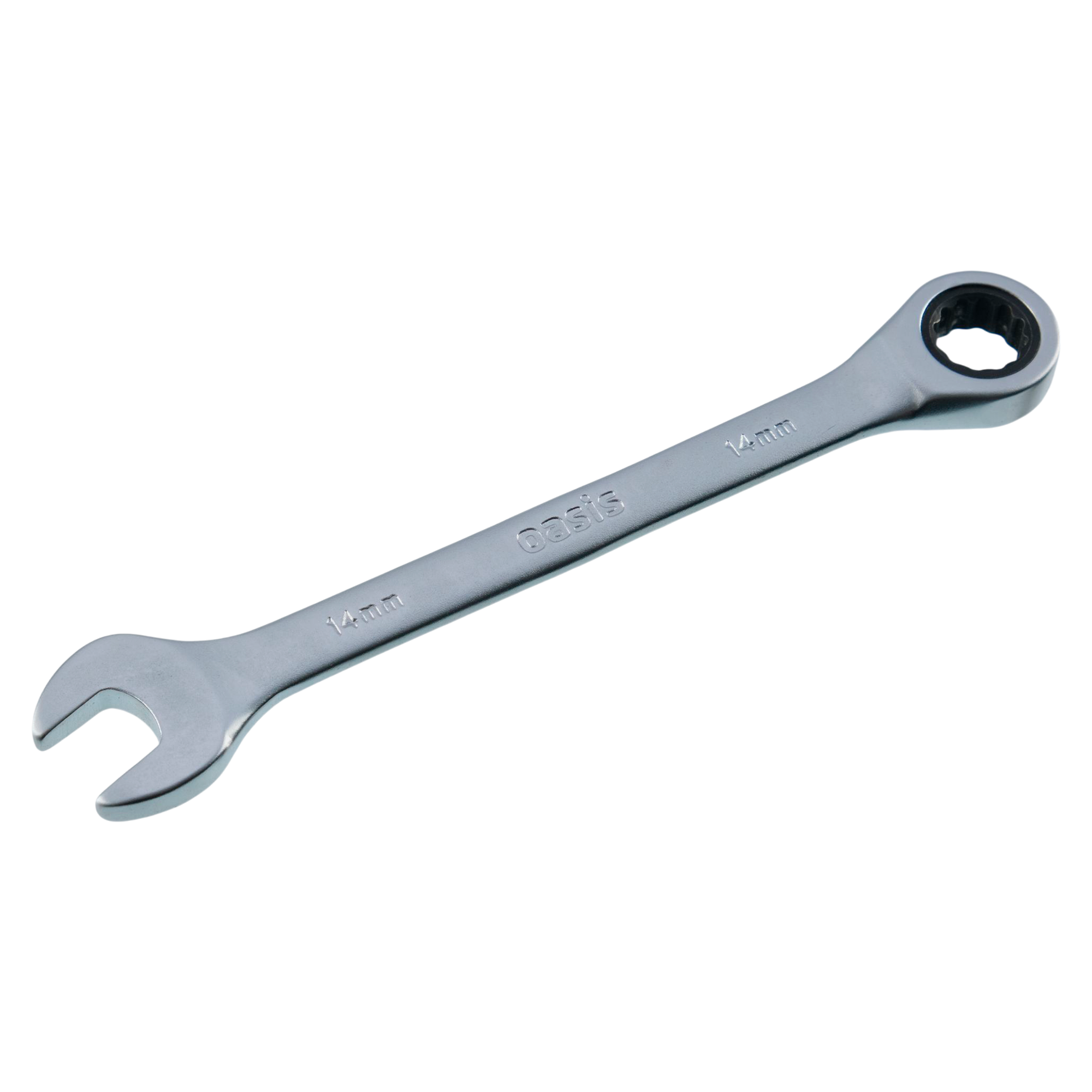 Изображение товара Ключ комбинированный с трещоткой Oasis 14 мм 178 мм для ремонта и сборки