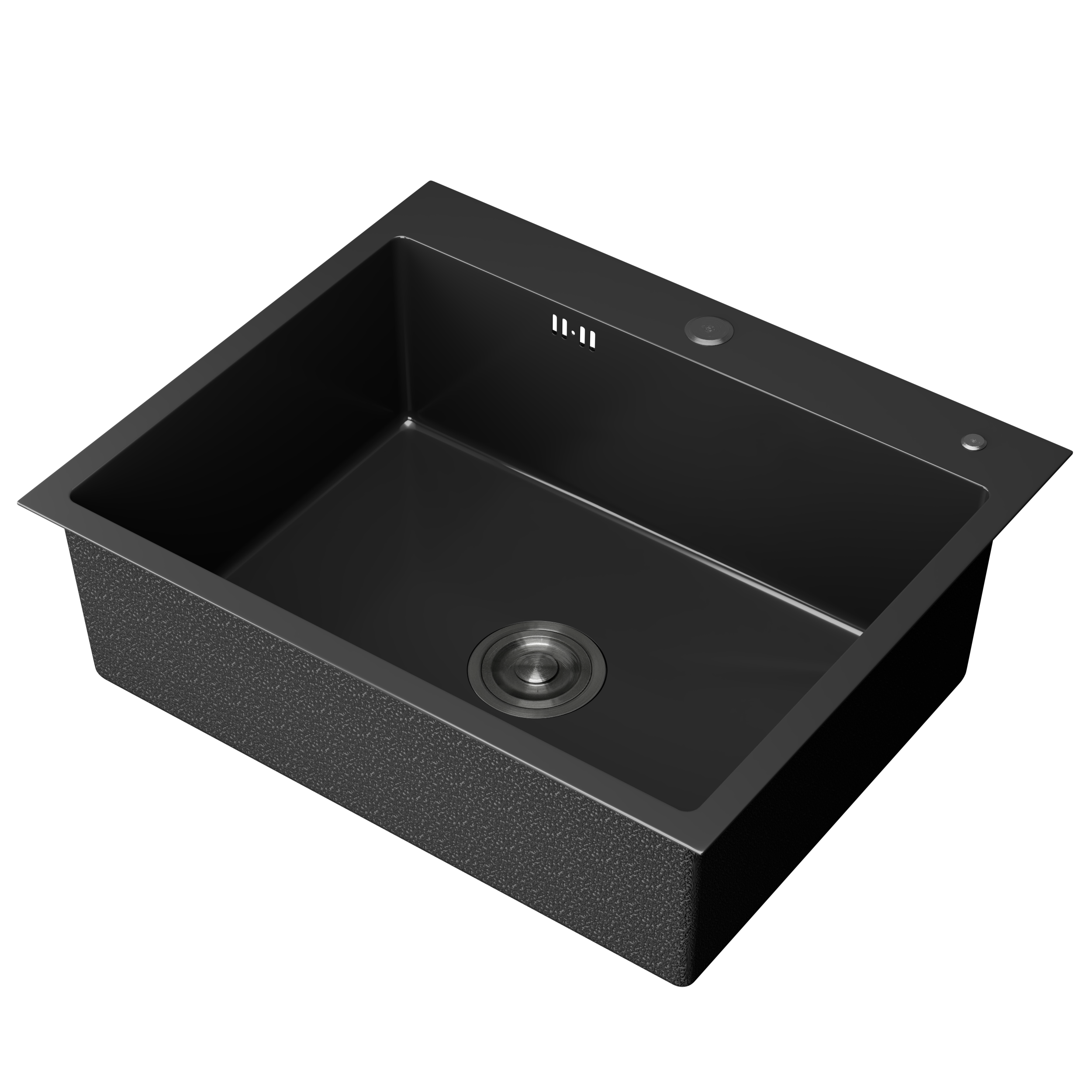 Изображение товара Мойка для кухни Bauedge KT6045B 45x60 см глубина чаши 19.5 см нержавеющая сталь цвет черный
