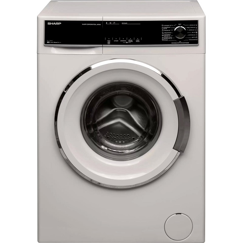 Изображение товара Стиральная машина Sharp ES712RW 7 кг фронтальная A+++ белая компактная