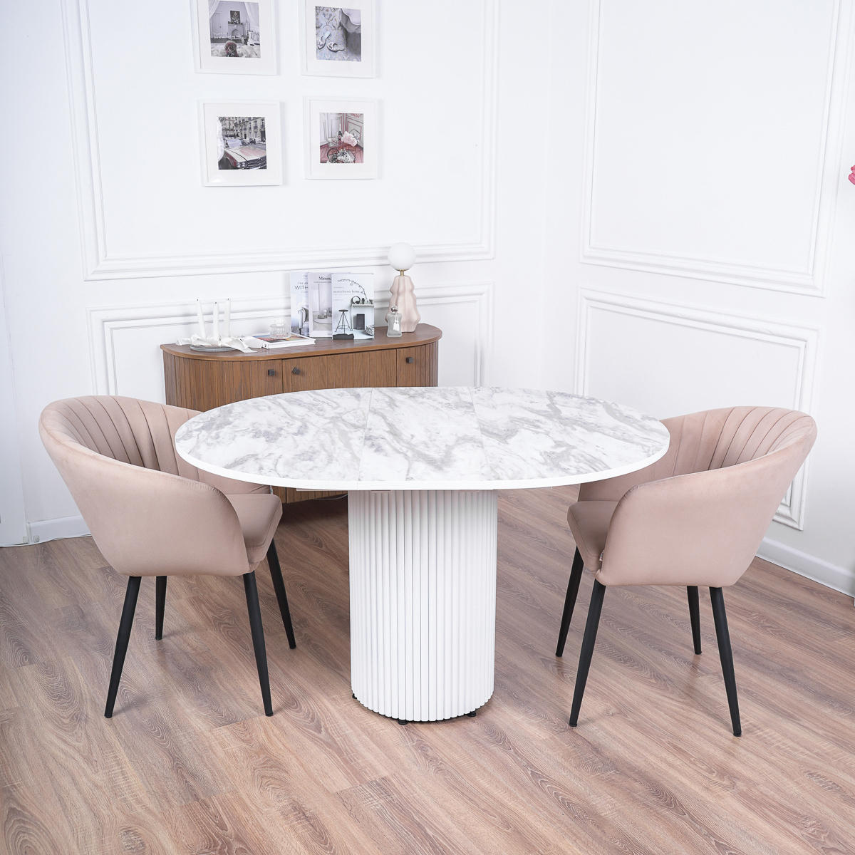 Изображение товара Стол кухонный круглый раздвижной Frenesie Веста 100x100 см с механизмом бабочка