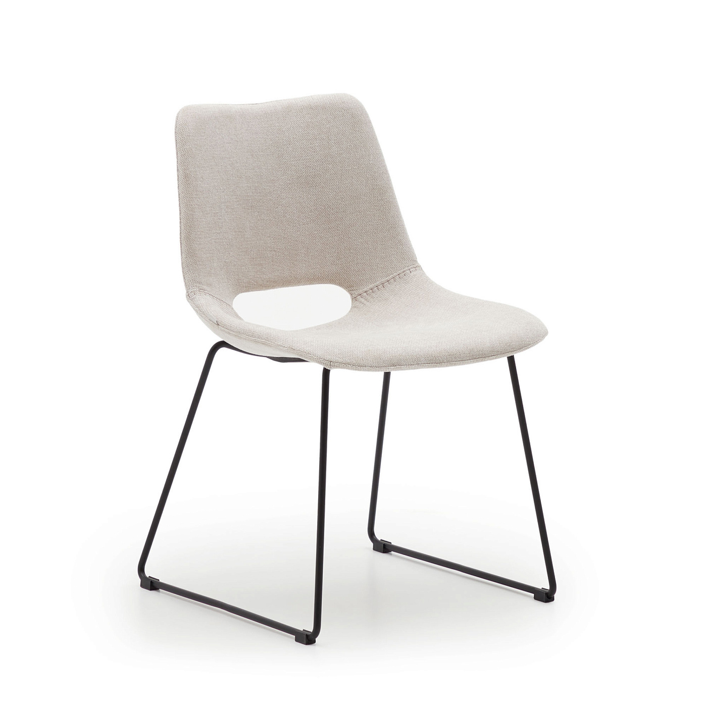 Изображение товара Стул La forma Zahara 43x78x49 см текстиль цвет бежевый