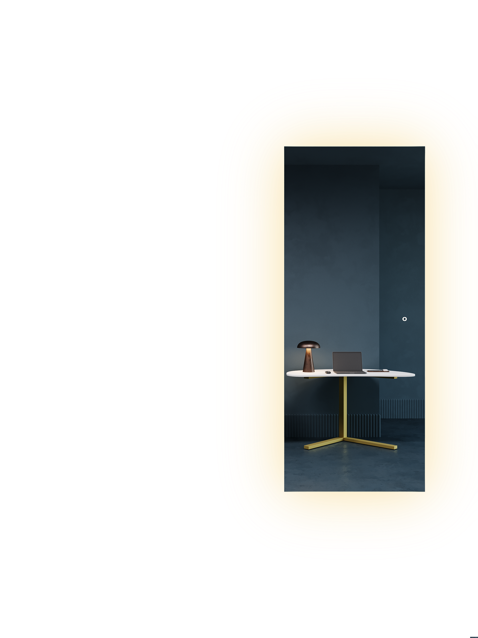 Изображение товара Зеркало GENGLASS Halfeo GGL-05-L-2 с подсветкой 69x169 см