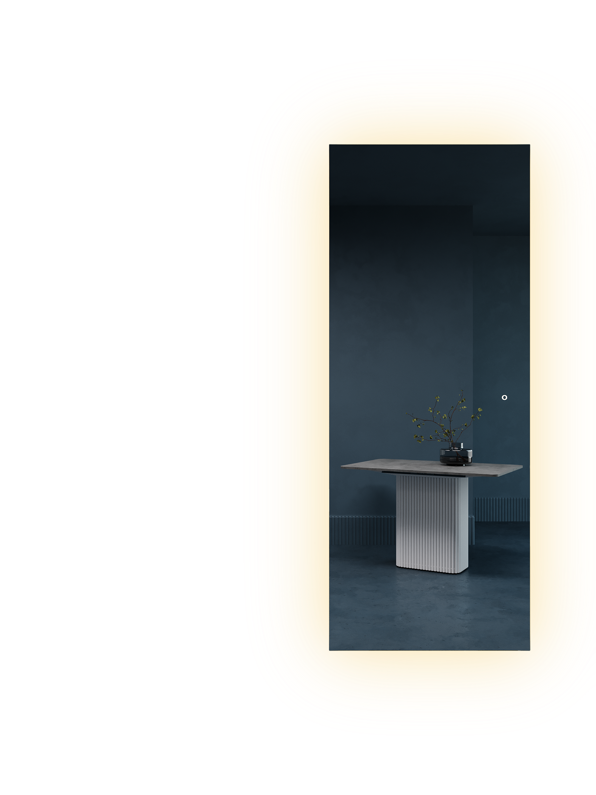 Изображение товара Зеркало для ванной Genglass Halfeo GGL-05-XL-Slim-2 с подсветкой 79x199 см