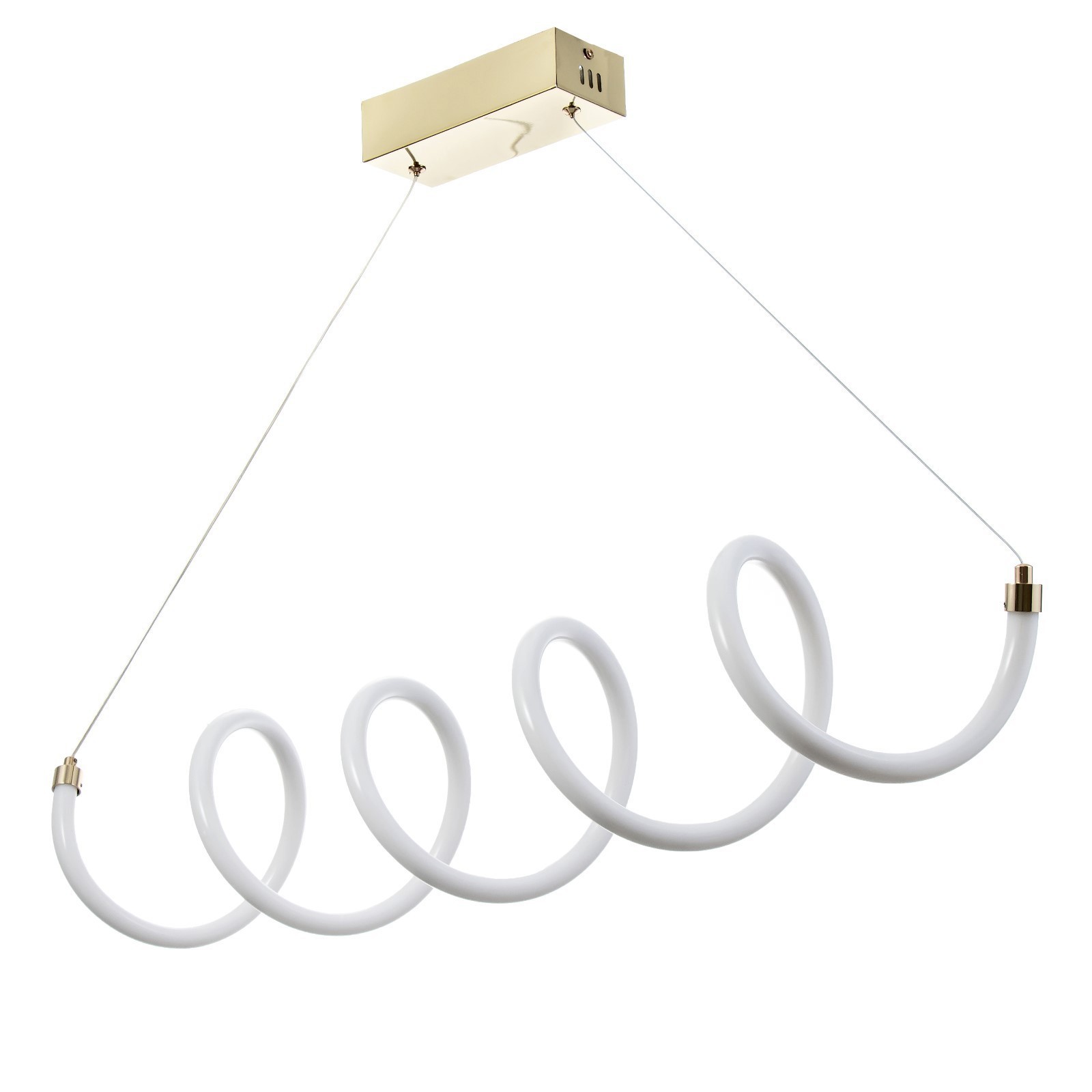 Изображение товара Светильник подвесной светодиодный Bayerlux 9626276 золото 85х18х100 см для натяжных потолков