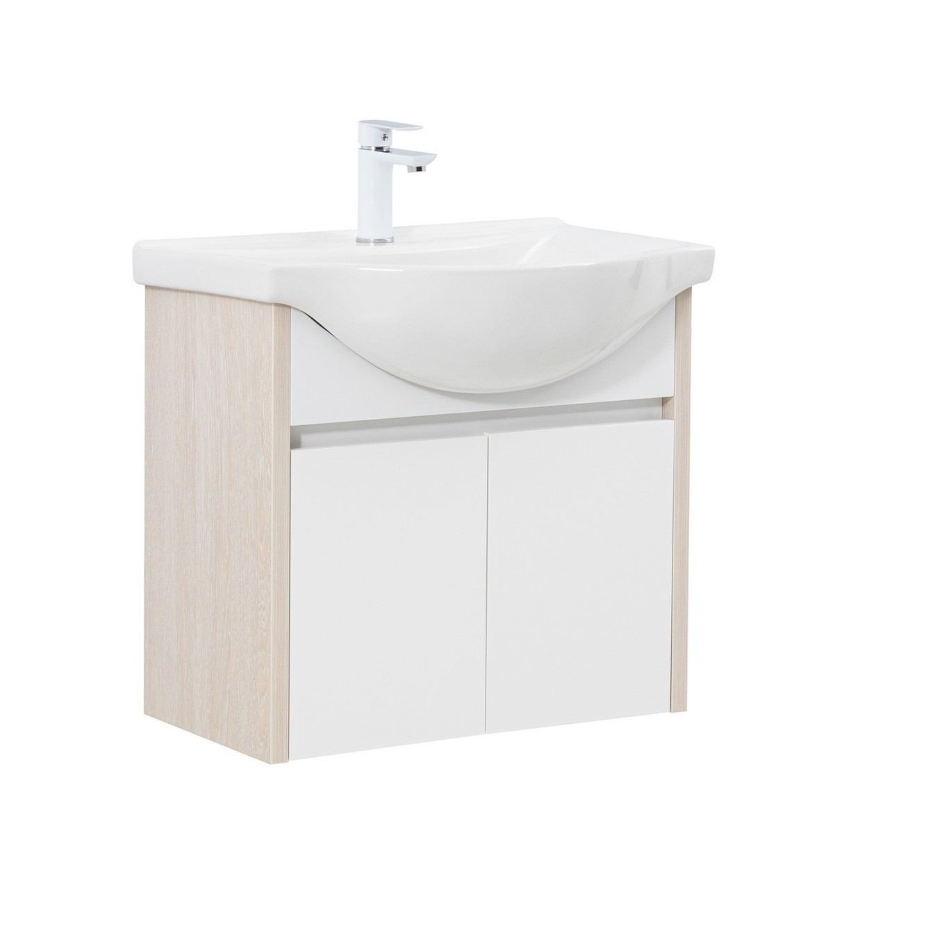 Изображение товара Тумба для ванной Aquanet Сидней 65 цвет дуб атланта/белый