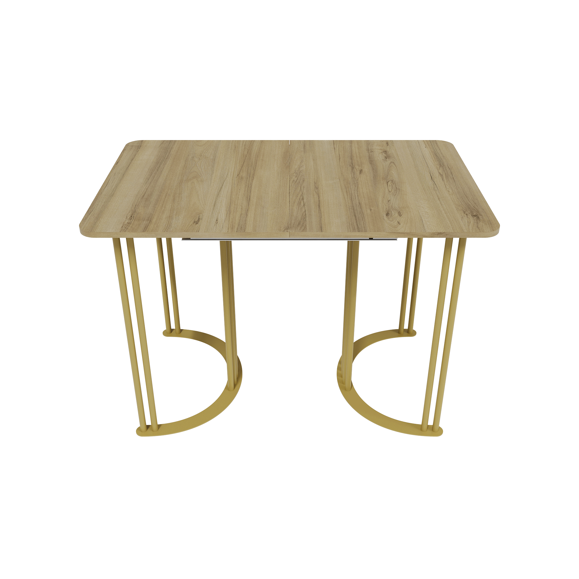 Изображение товара Стол-трансформер прямоугольный Genglass GGT-20-1-1-R-110-140-70 110x70 см лдсп цвет золотой