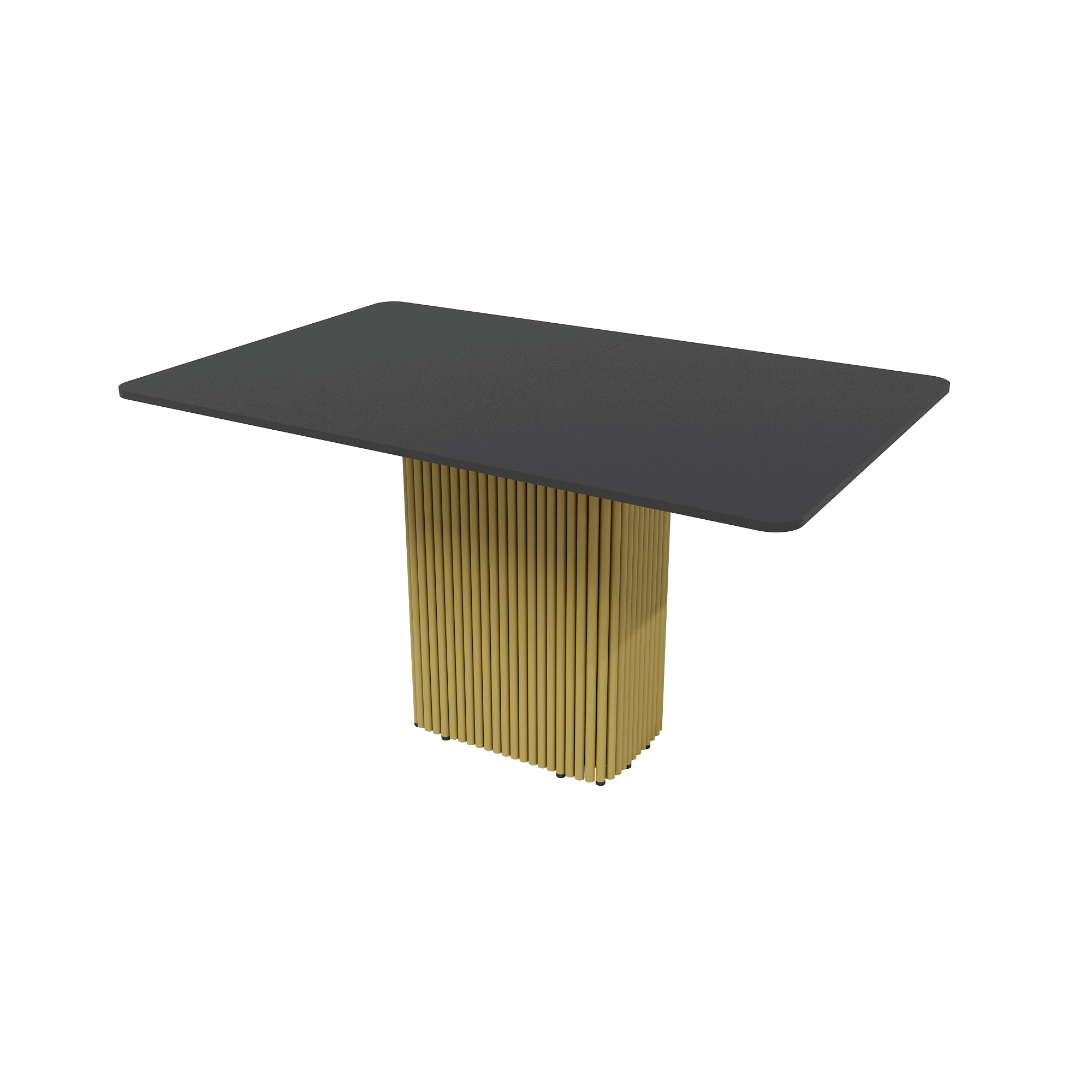 Изображение товара Стол-трансформер прямоугольный Genglass GGT-03-1-2-R-140-170-90 140x90 см лдсп цвет золотой