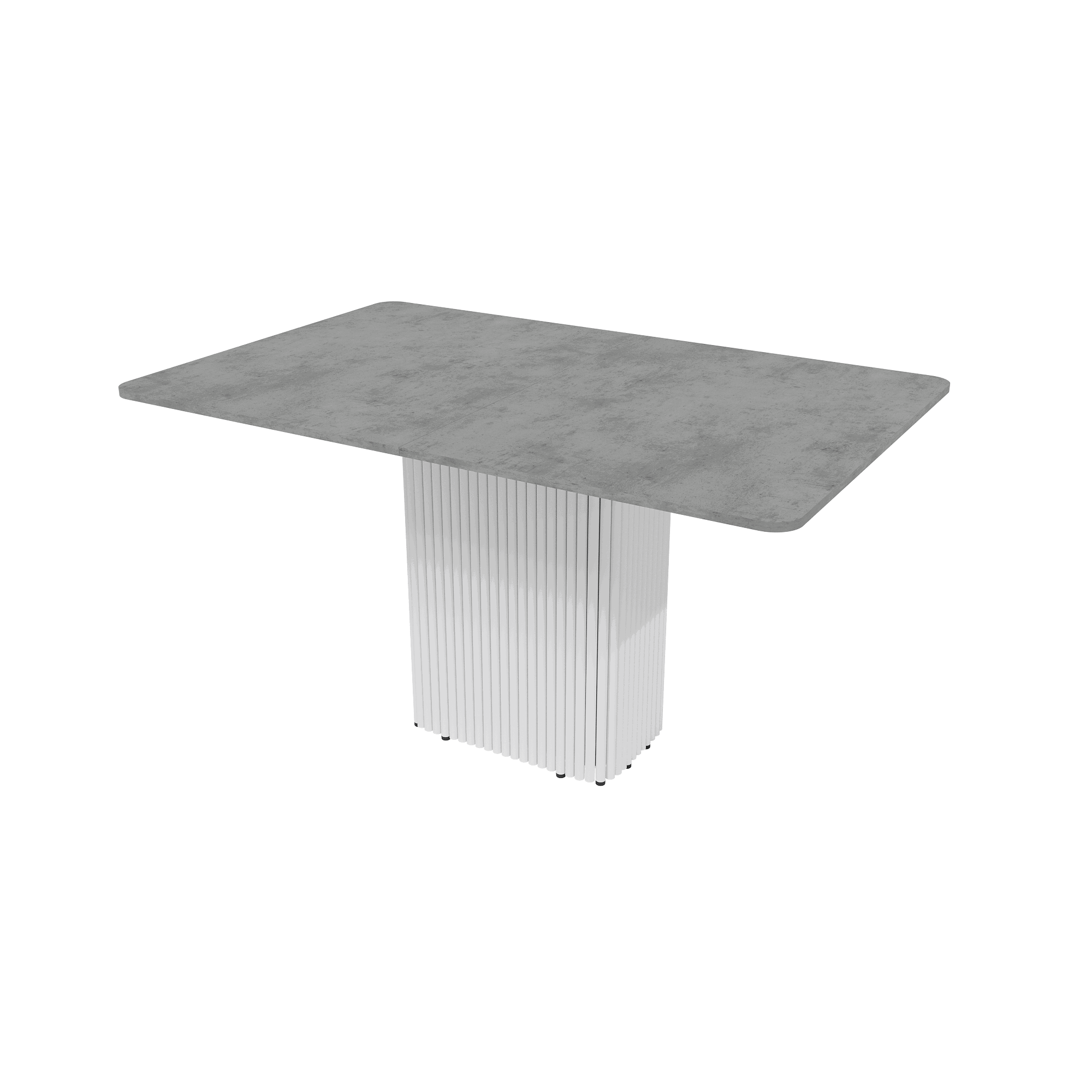 Изображение товара Стол-трансформер прямоугольный Genglass GGT-03-3-6-R-140-170-90 140x90 см лдсп цвет белый