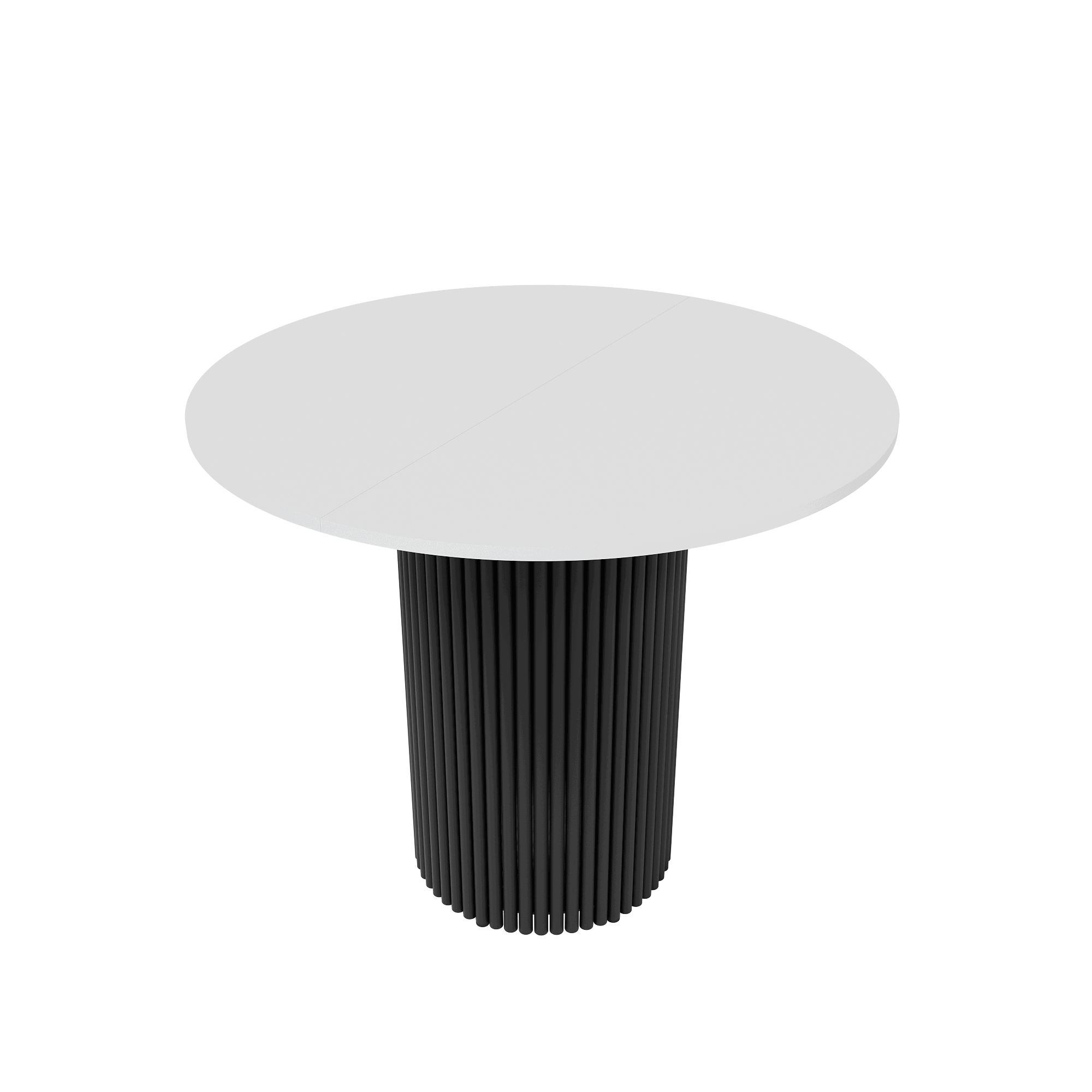 Изображение товара Стол-трансформер круглый Genglass GGT 03-2 90x90 до 120 см ЛДСП Черный