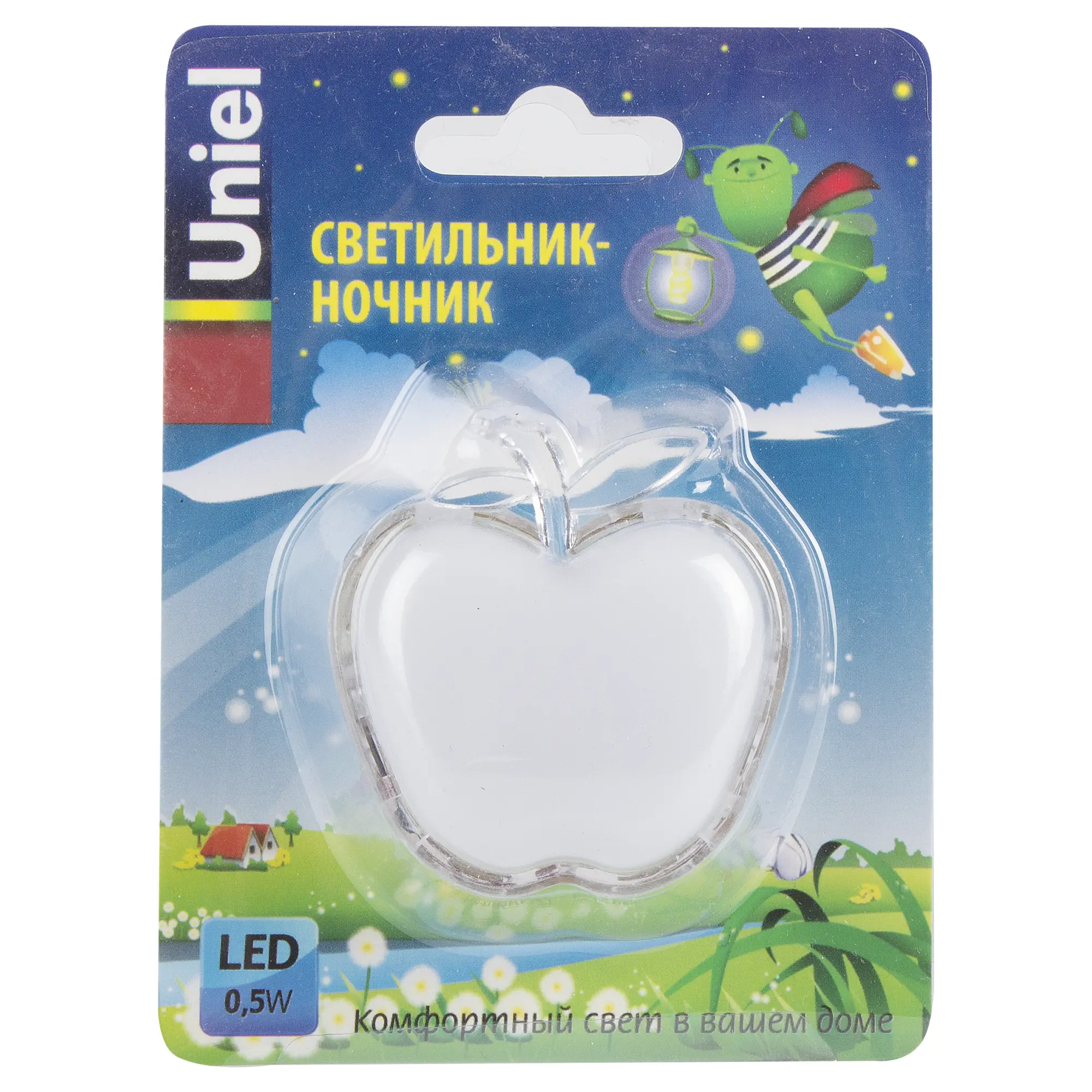 Ночник светодиодный Яблоко 0.5 Вт в розетку изменение цветов RGB - 3