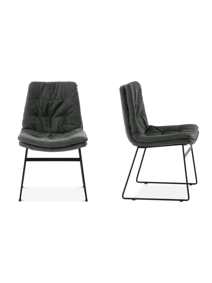 Изображение товара Стул Vitra ОГОГО ОБСТАНОВОЧКА! современный стиль серый вельвет металл