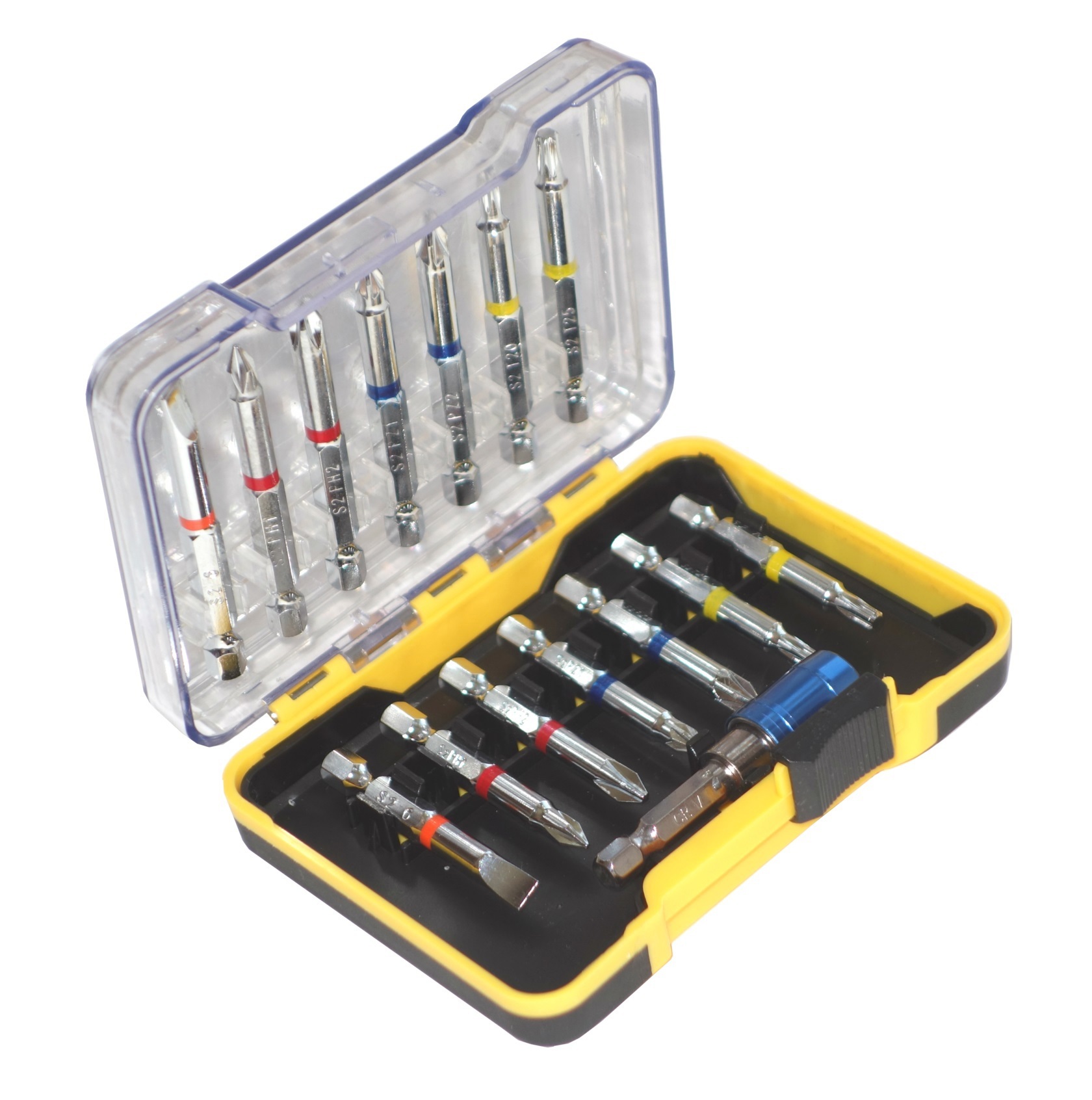 Изображение товара Набор бит цветных Nikona 27-316 15 шт в пластиковом кейсе