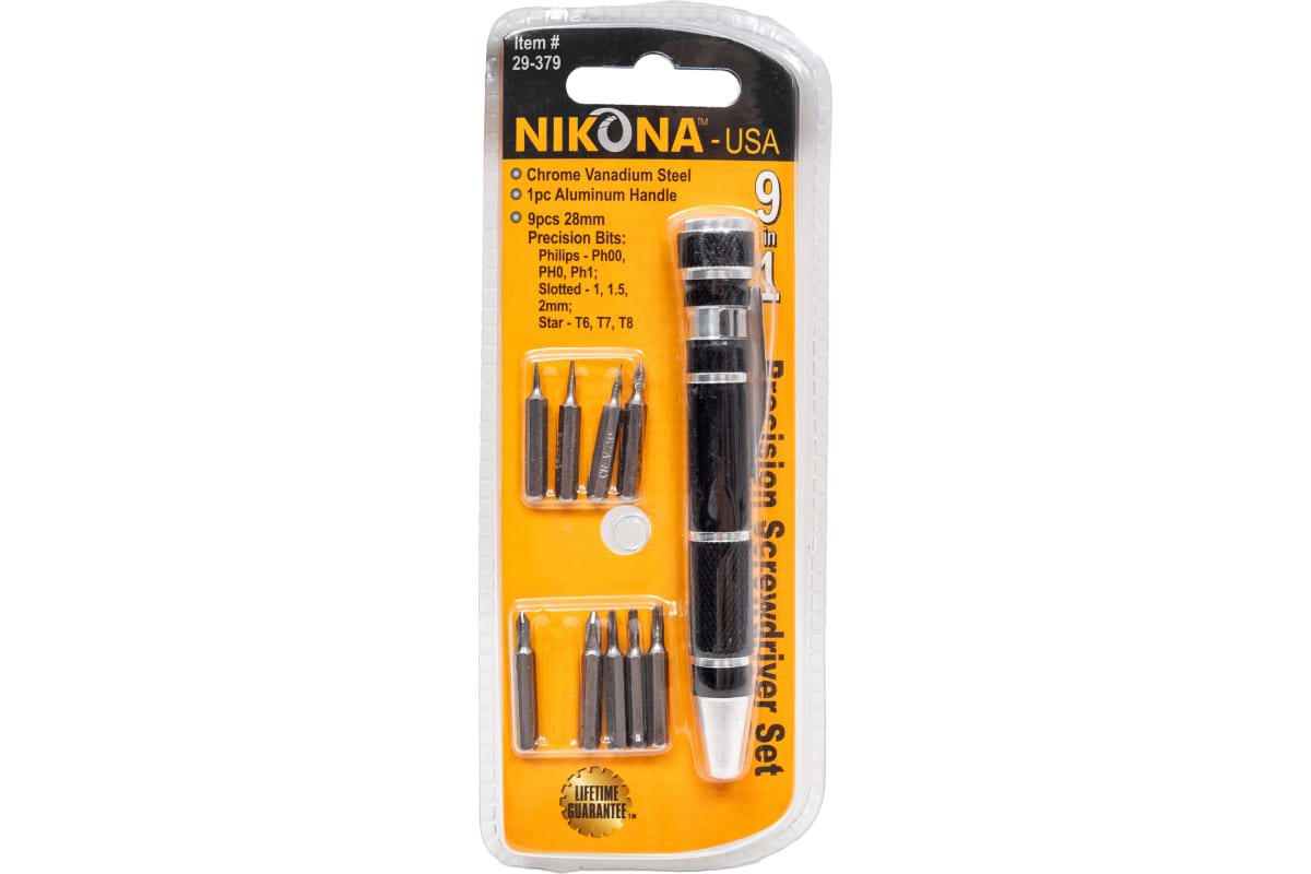 Изображение товара Набор отвертка со сменными насадками Nikona 29-379 10 шт компактный для точных работ