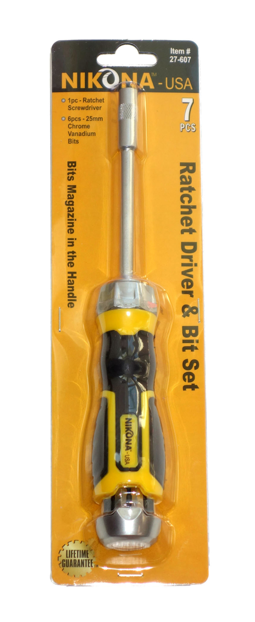 Изображение товара Набор отвертка со сменными насадками Nikona 27-607 7 шт с кейсом