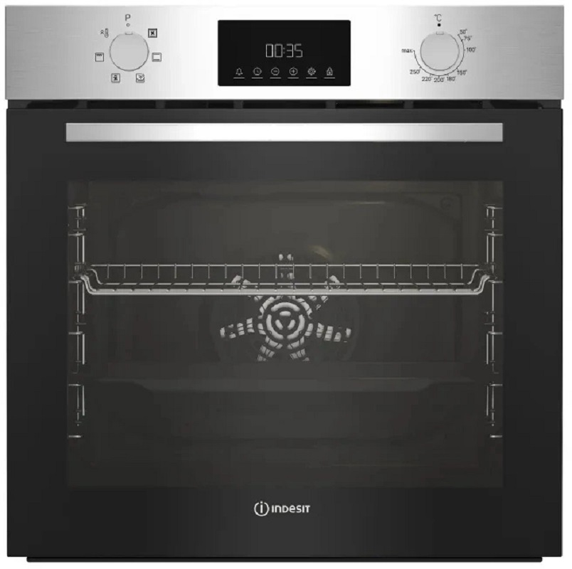 Изображение товара Встраиваемый духовой шкаф Indesit IBFTE 3644 IX 66х64х65 см цвет серый / серебристый
