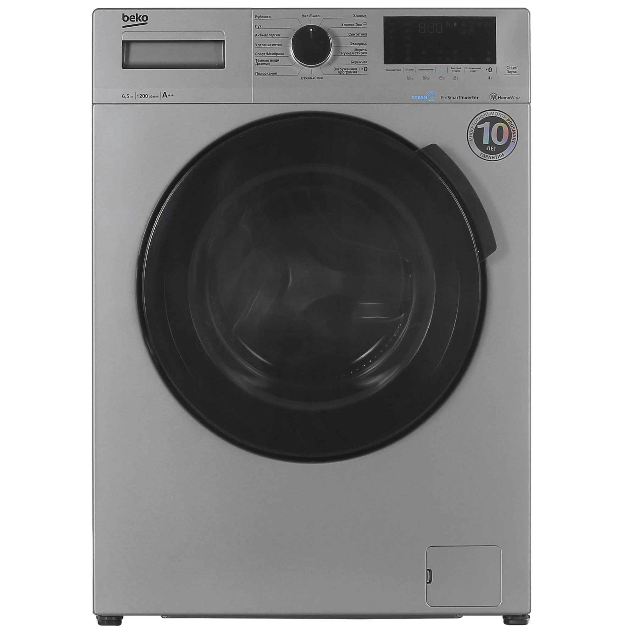 Изображение товара Стиральная машина BEKO WSPE6H616S 6.5 кг фронтальная управление смартфон