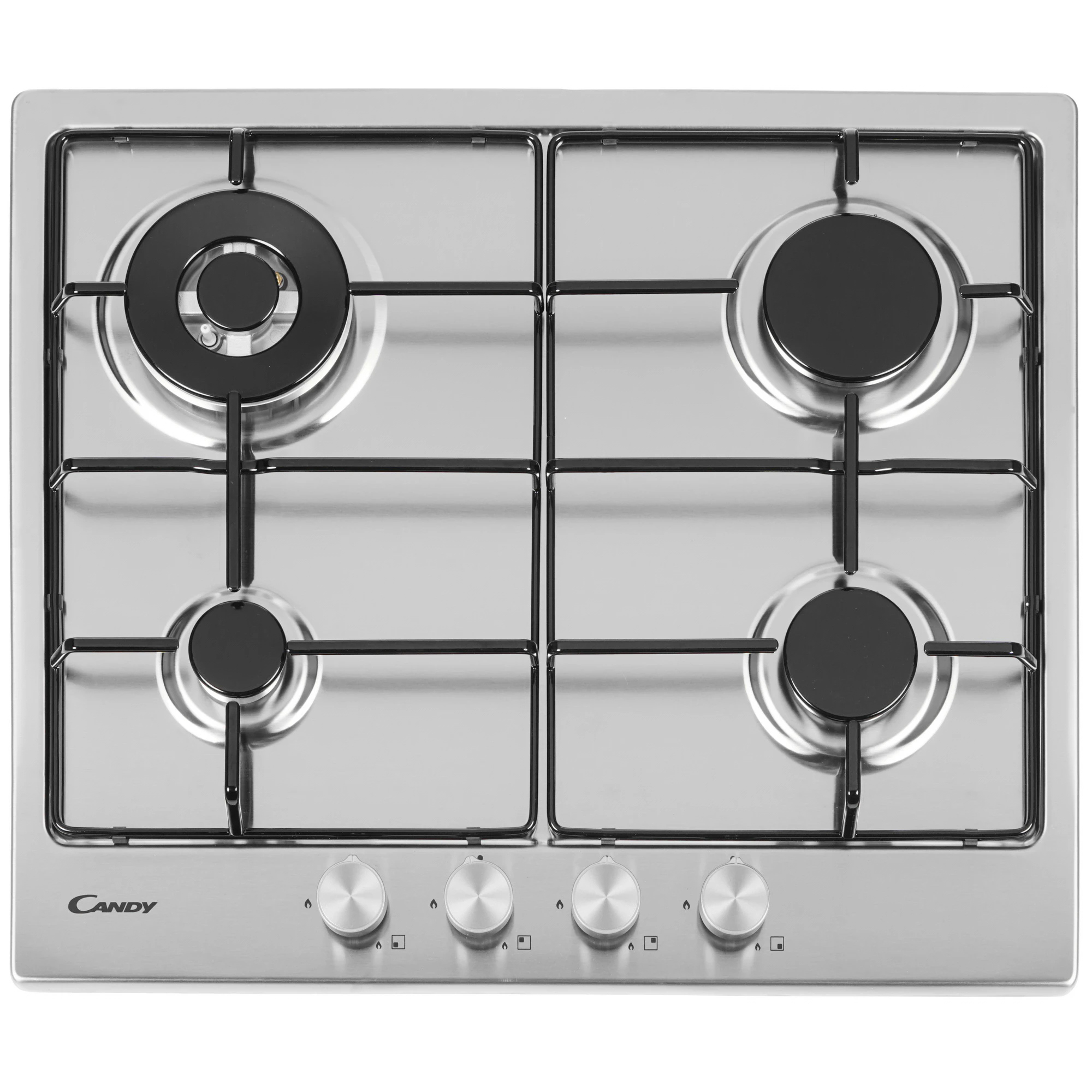 Изображение товара Газовая варочная панель Candy CHW6BR4WPX 59.5 см 4 конфорки цвет серый / серебристый