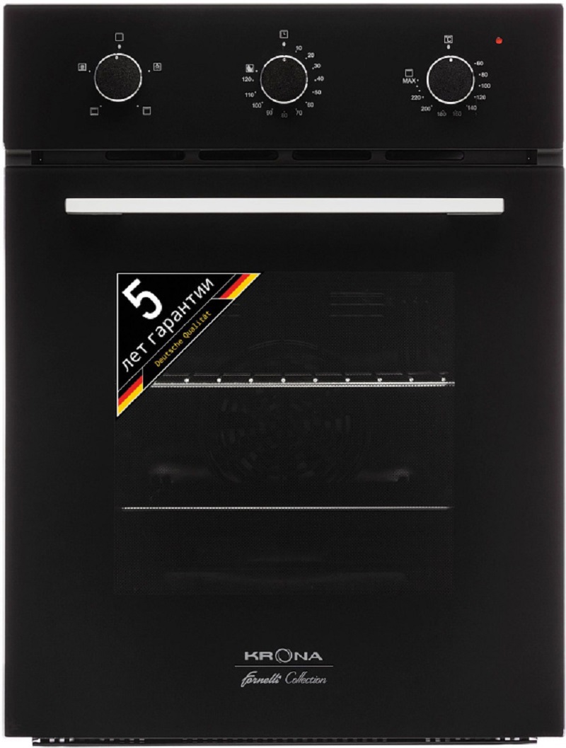 Изображение товара Встраиваемый духовой шкаф Krona Breve 45 66х66х51 см цвет черный