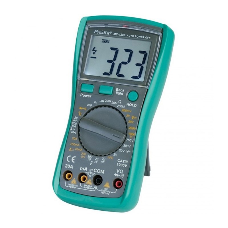 Изображение товара Цифровой мультиметр Proskit MT-1280 с функциями прозвонки и диод-теста
