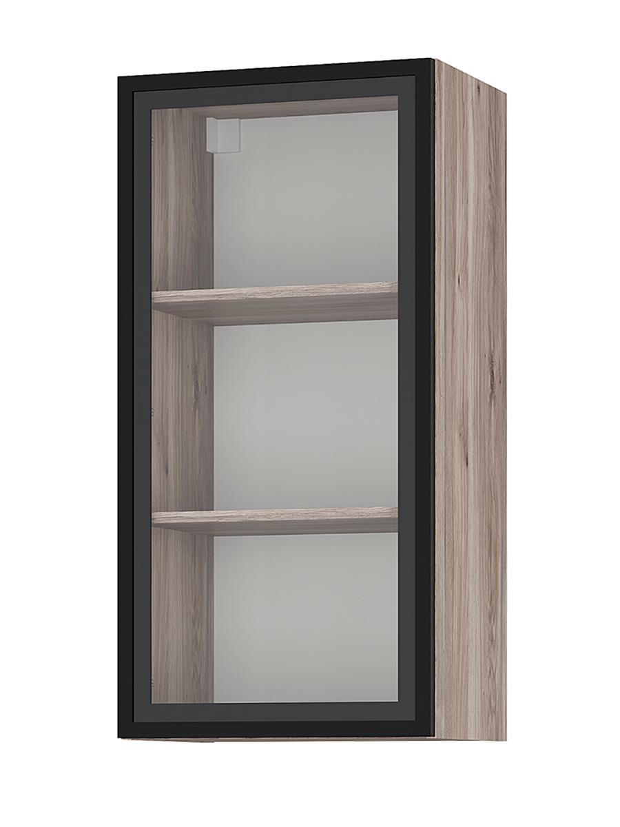 Изображение товара Шкаф навесной Bts МС Урбан с одной дверью из ЛДСП и стеклом 50х100х37.7 см