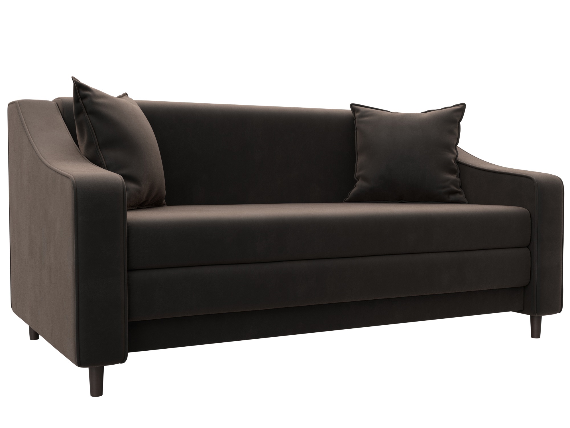 Изображение товара Диван раскладной Лига-071 с механизмом трансформации и велюровым покрытием