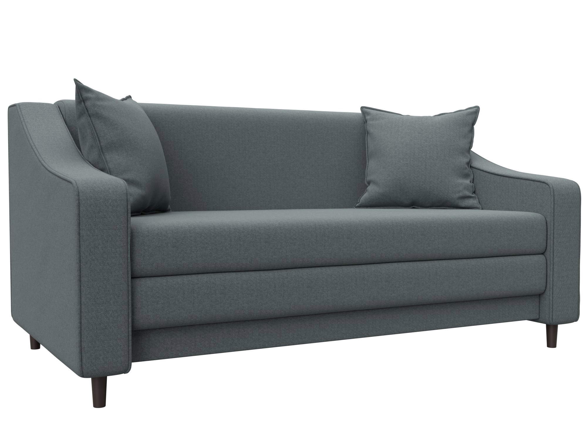 Изображение товара Диван раскладной Лига-071 серый рогожка стиль современный компактный